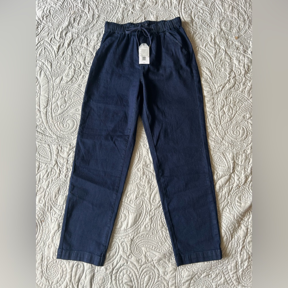 NWT Universal Standard denim joggers in Dark Indigo. Size 2XS (6-8)  inseam 29 “
